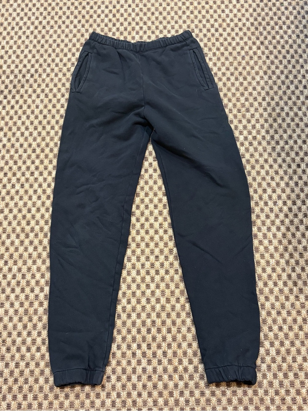 JOAH BROWN SWEATPANTS Joggers Size S/M GUC 100% Cotton Made in USA